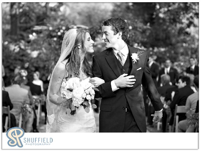 leaving the ceremony, bride and groom, nashville wedding, belle meade